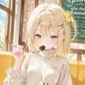 バレンタイン、ケーキもぐもぐ🍋ちゃん 5枚目