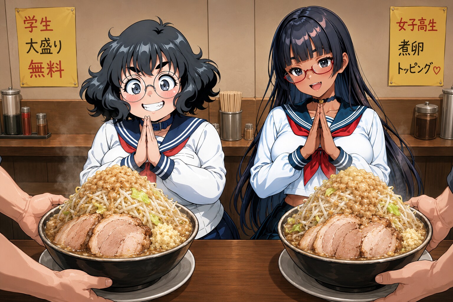 なお、二人とも完食の模様。