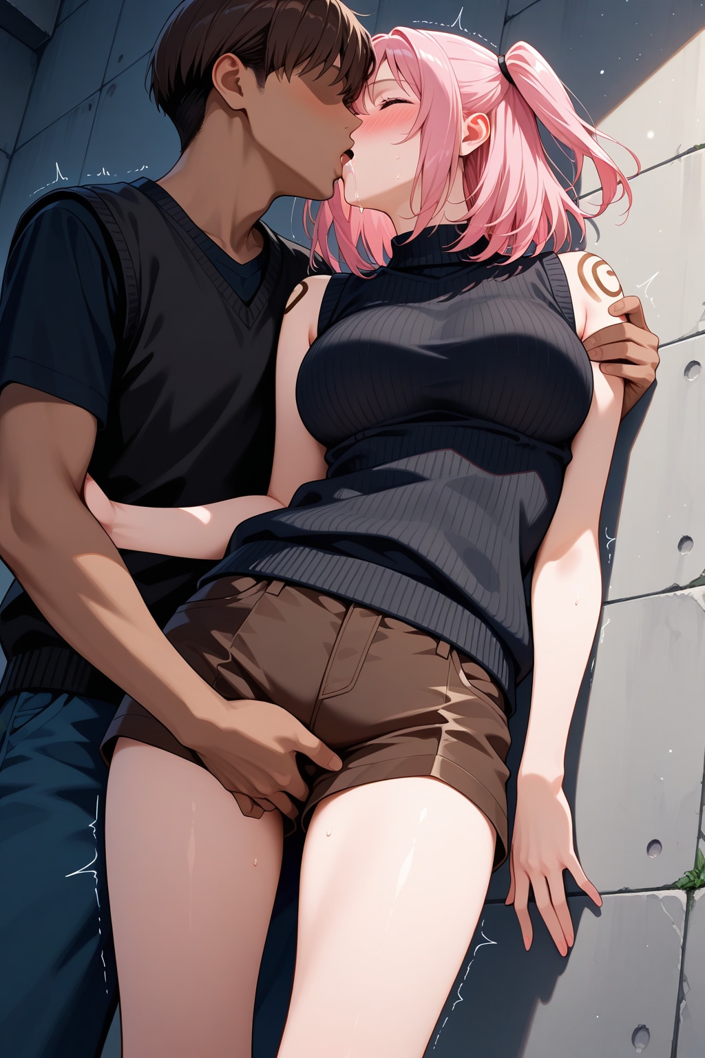 ショーツの上から優しく撫でられて…♡