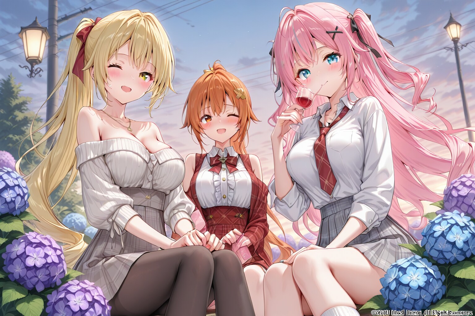 紫陽花と理想のハーレム