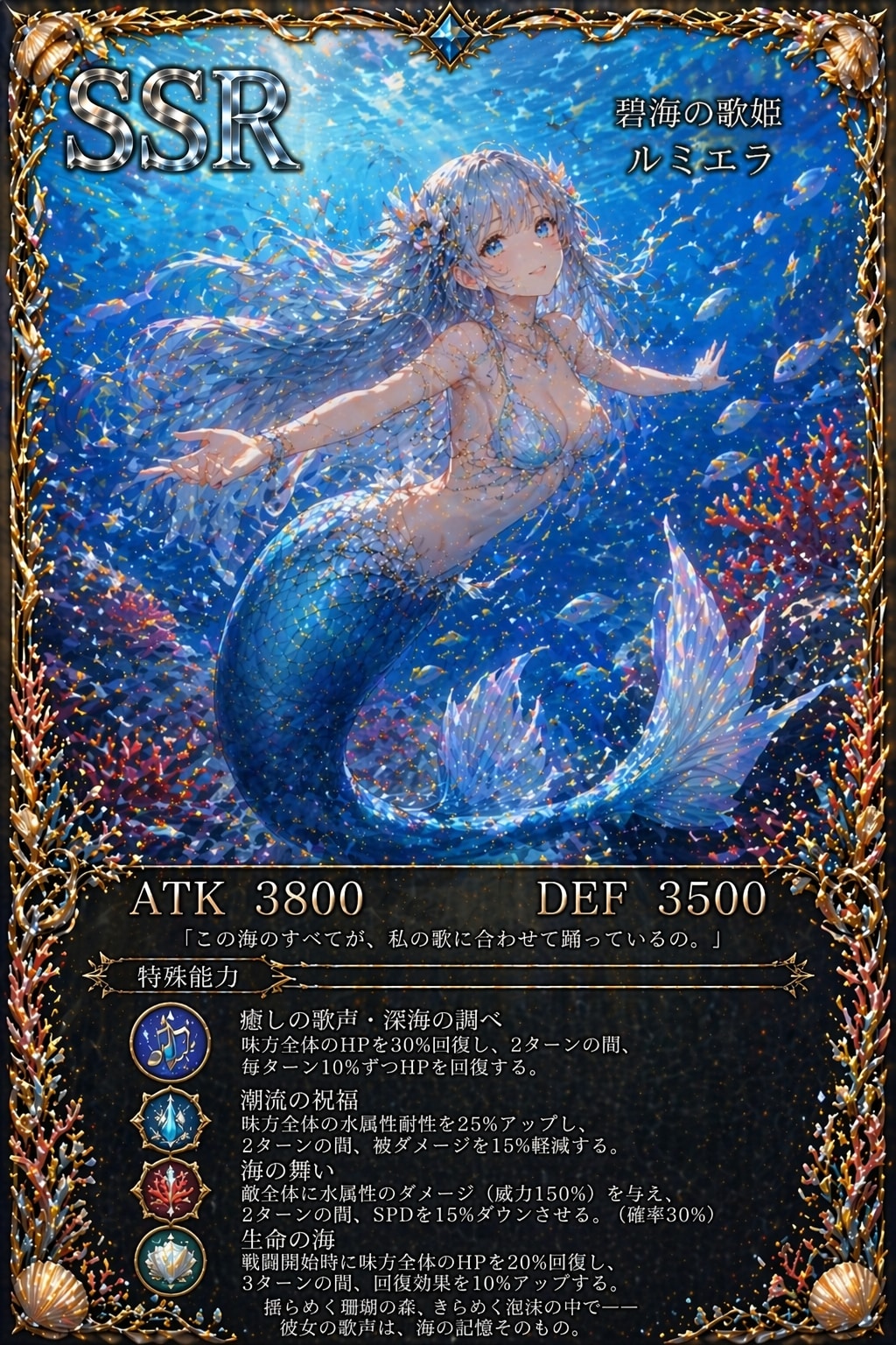 SSR:海中の人魚 | の人気AIイラスト・グラビア