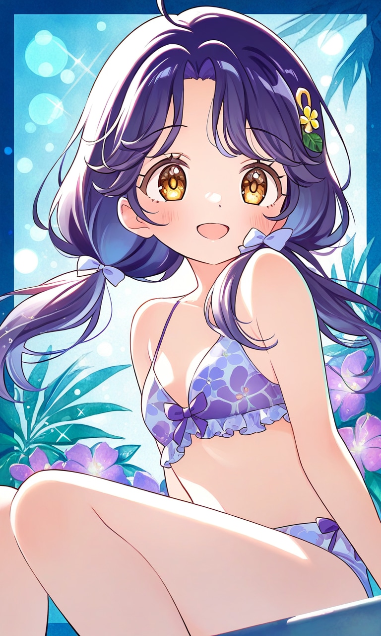 Purple bikini🌺涼村さんご。