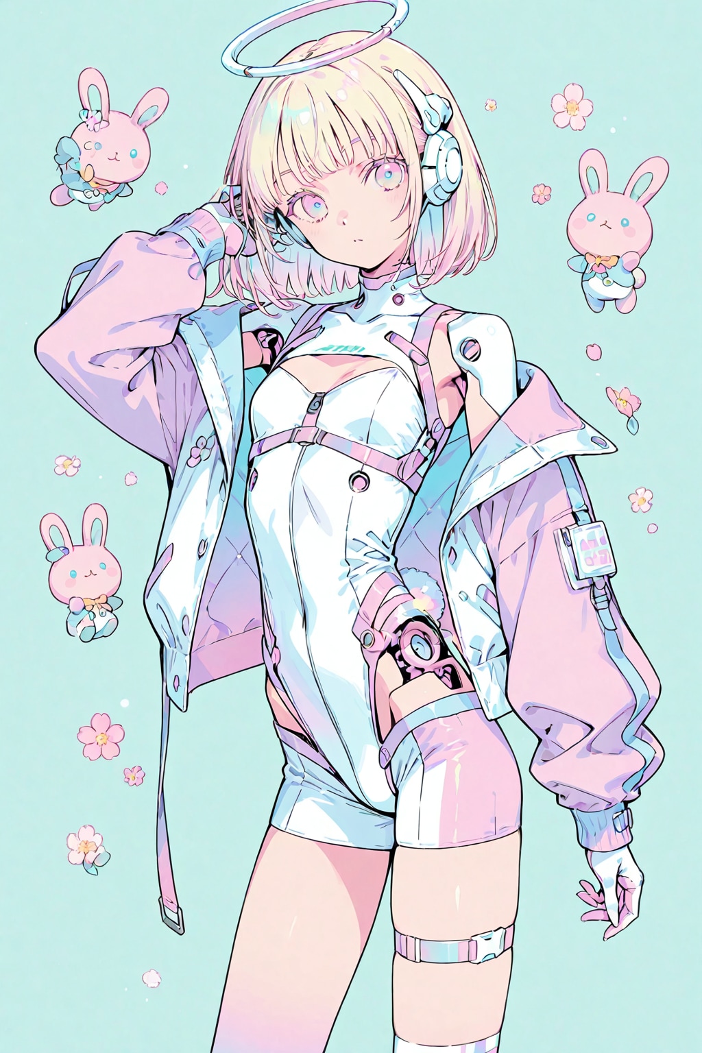 春色コーデの柔らかいサイボーグ淑女 | の人気AIイラスト・グラビア