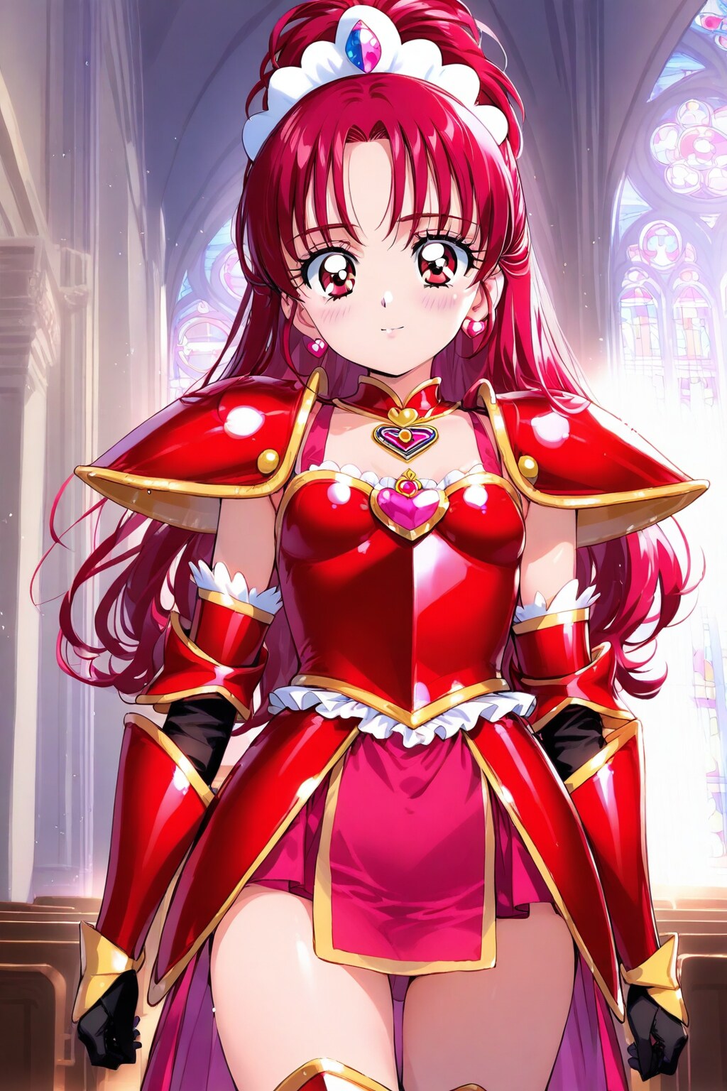 教会の中でお着替え