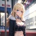 電車で見かけた金髪お姉さん 2枚目