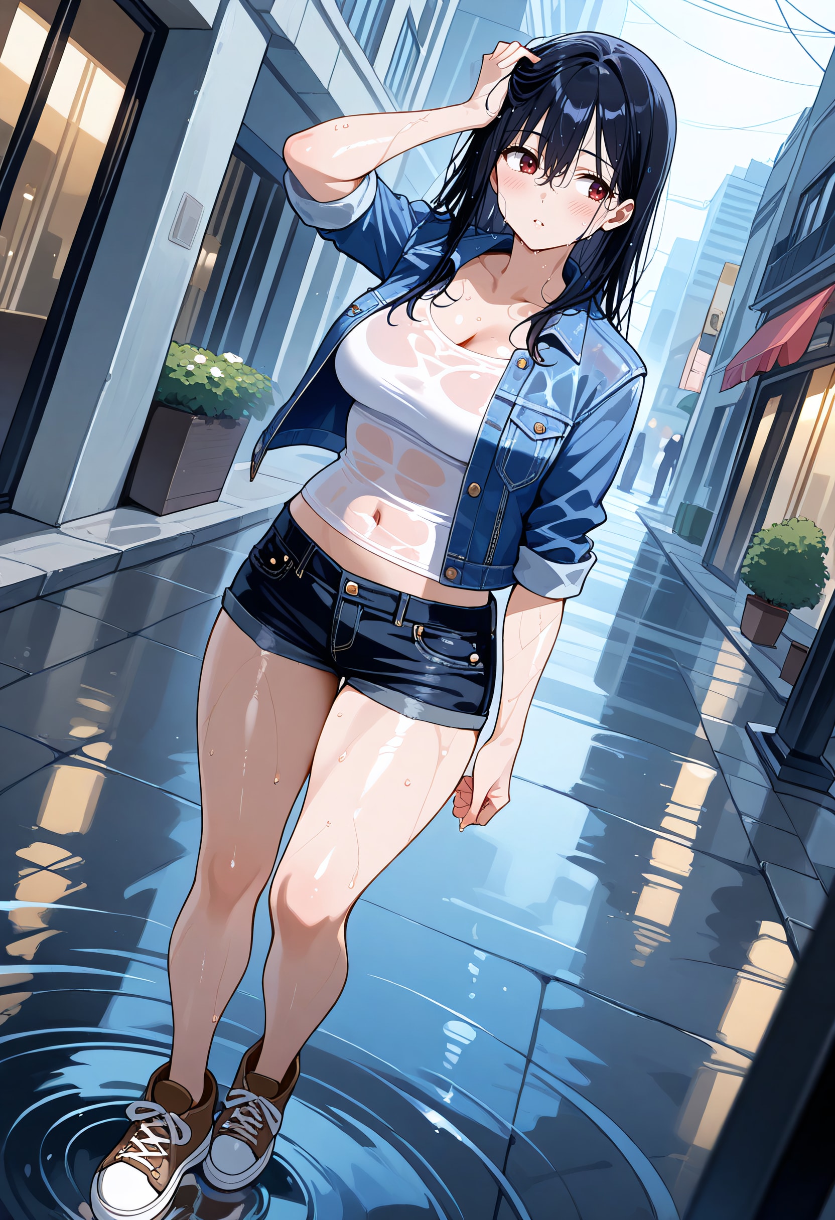 【今日の腹筋】ずぶ濡れ帰り道