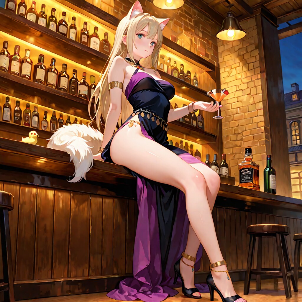 BarCatのセクシー化け猫レディさん