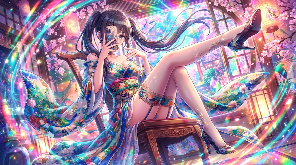 薄紗に沈む宵華