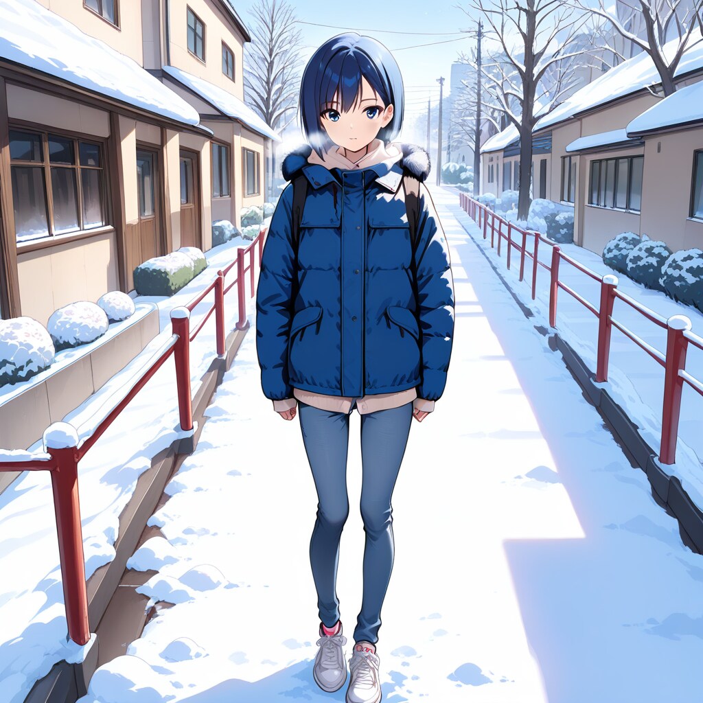 凍える朝のストリートスナップ