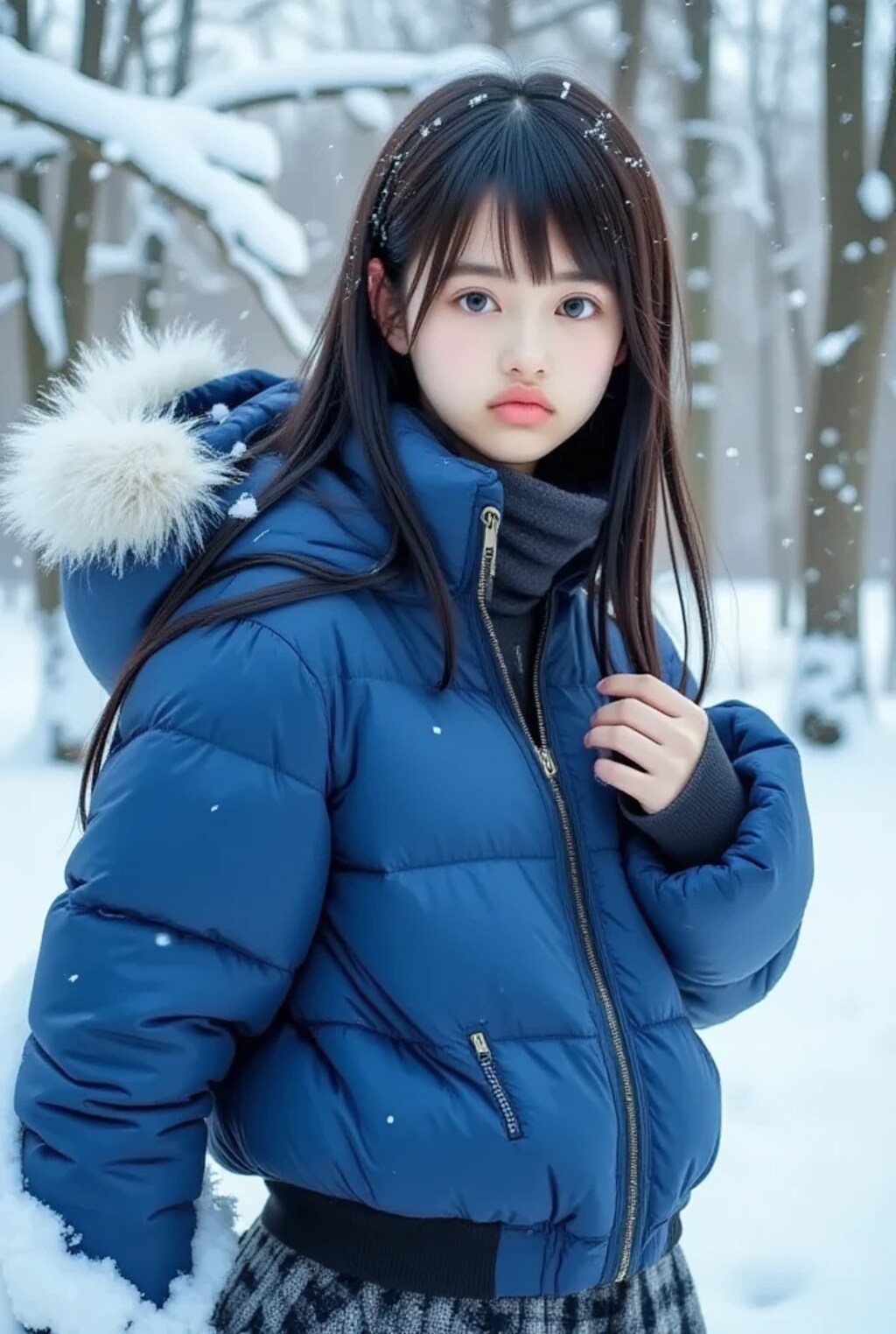 紗凪-sana-とダウンジャケット