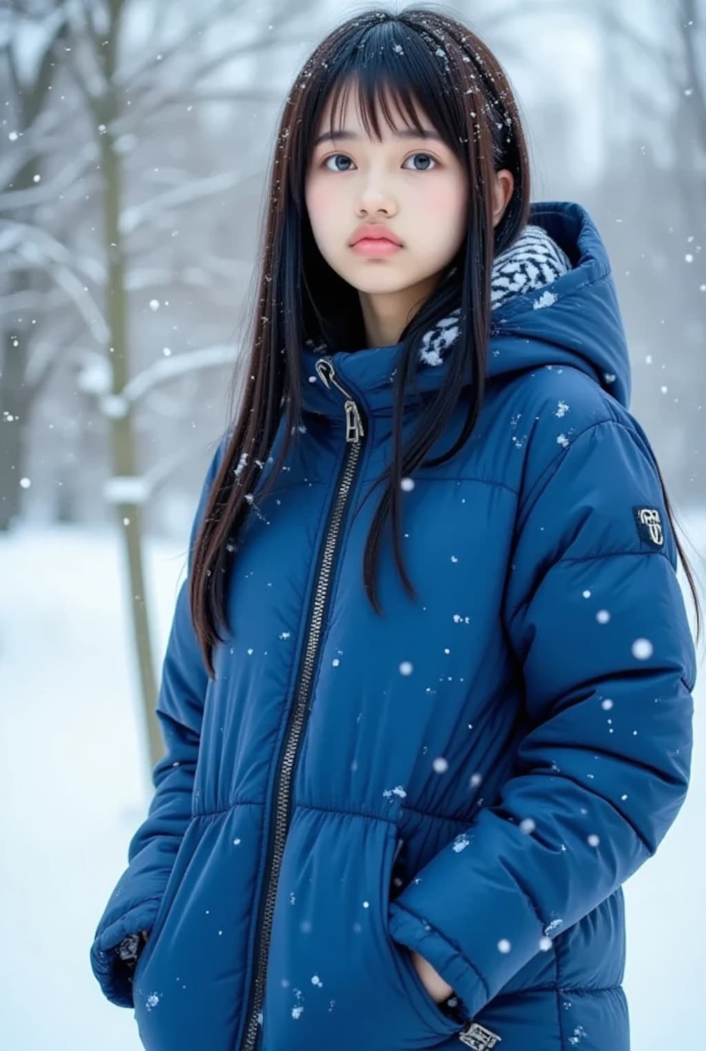 紗凪-sana-とダウンジャケット