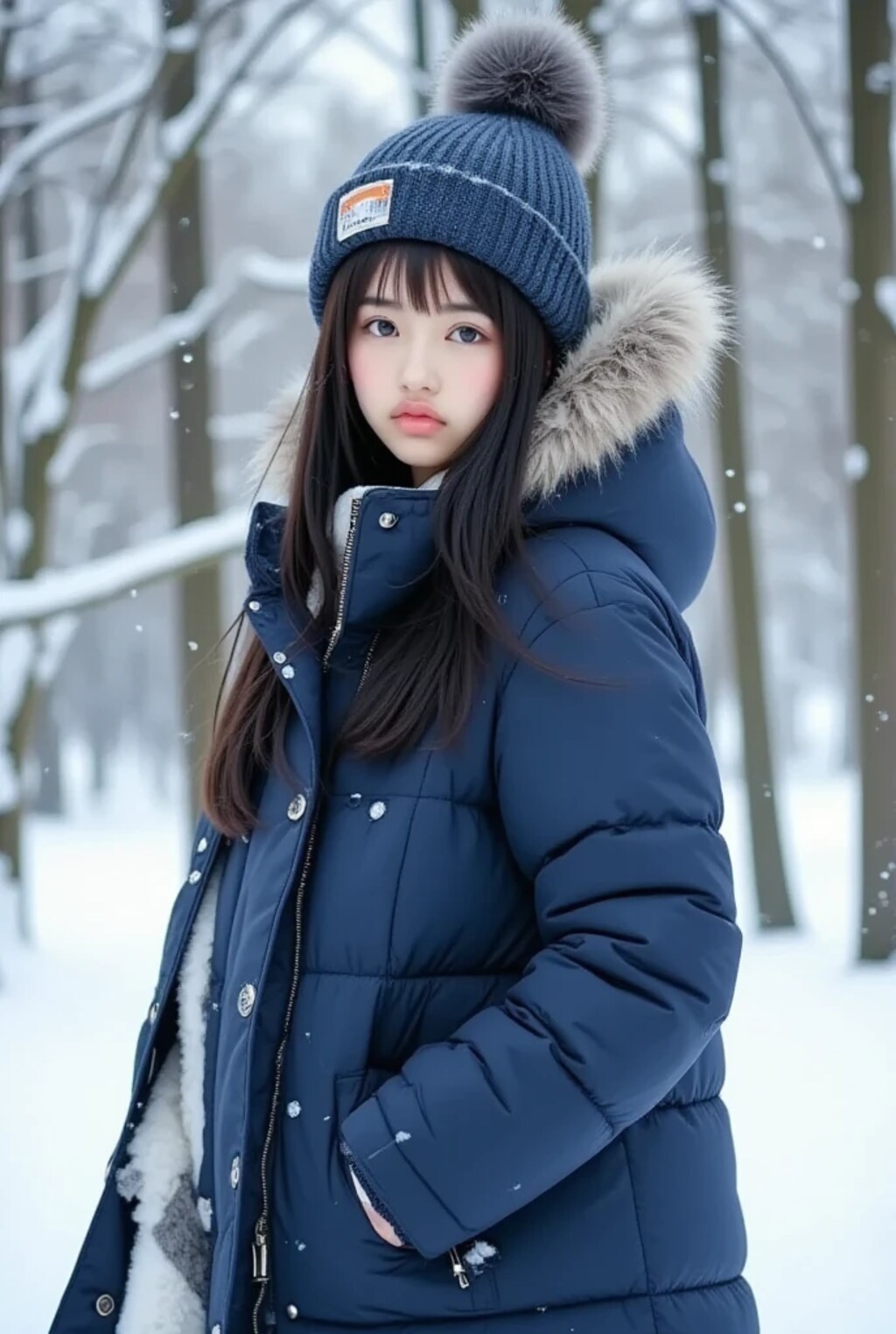 紗凪-sana-とダウンジャケット