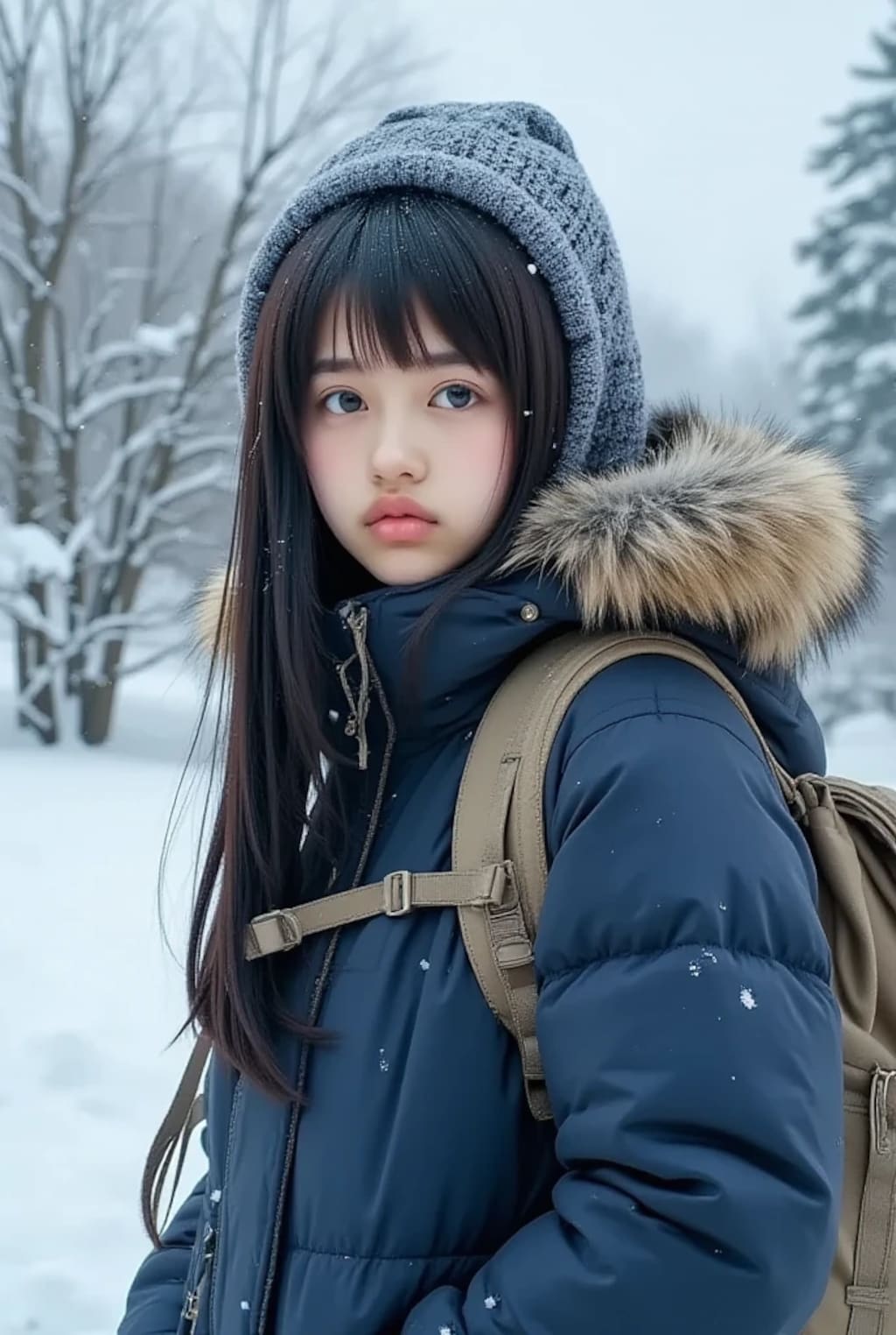 紗凪-sana-とダウンジャケット