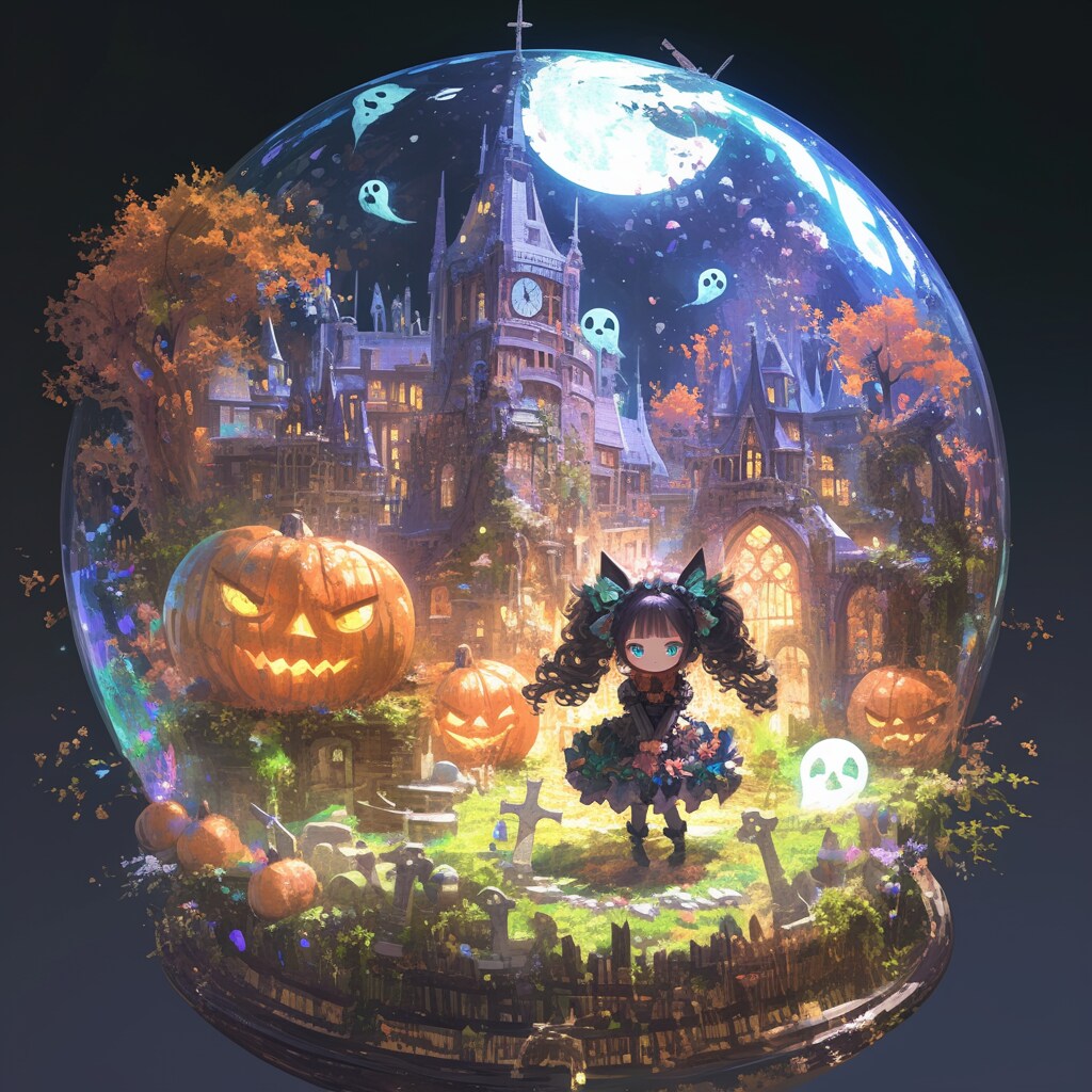 ハロウィンとスノードーム