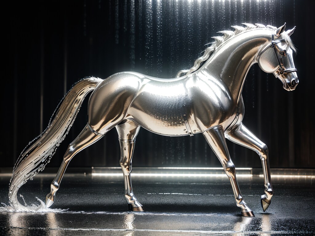 メタリック馬