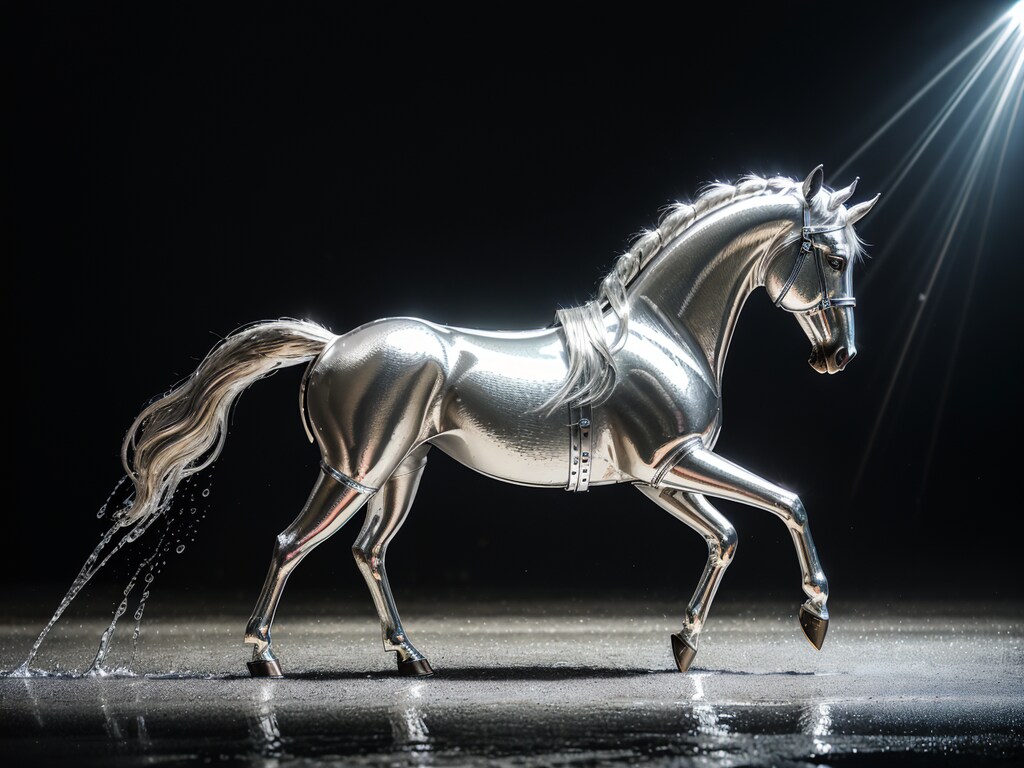 メタリック馬