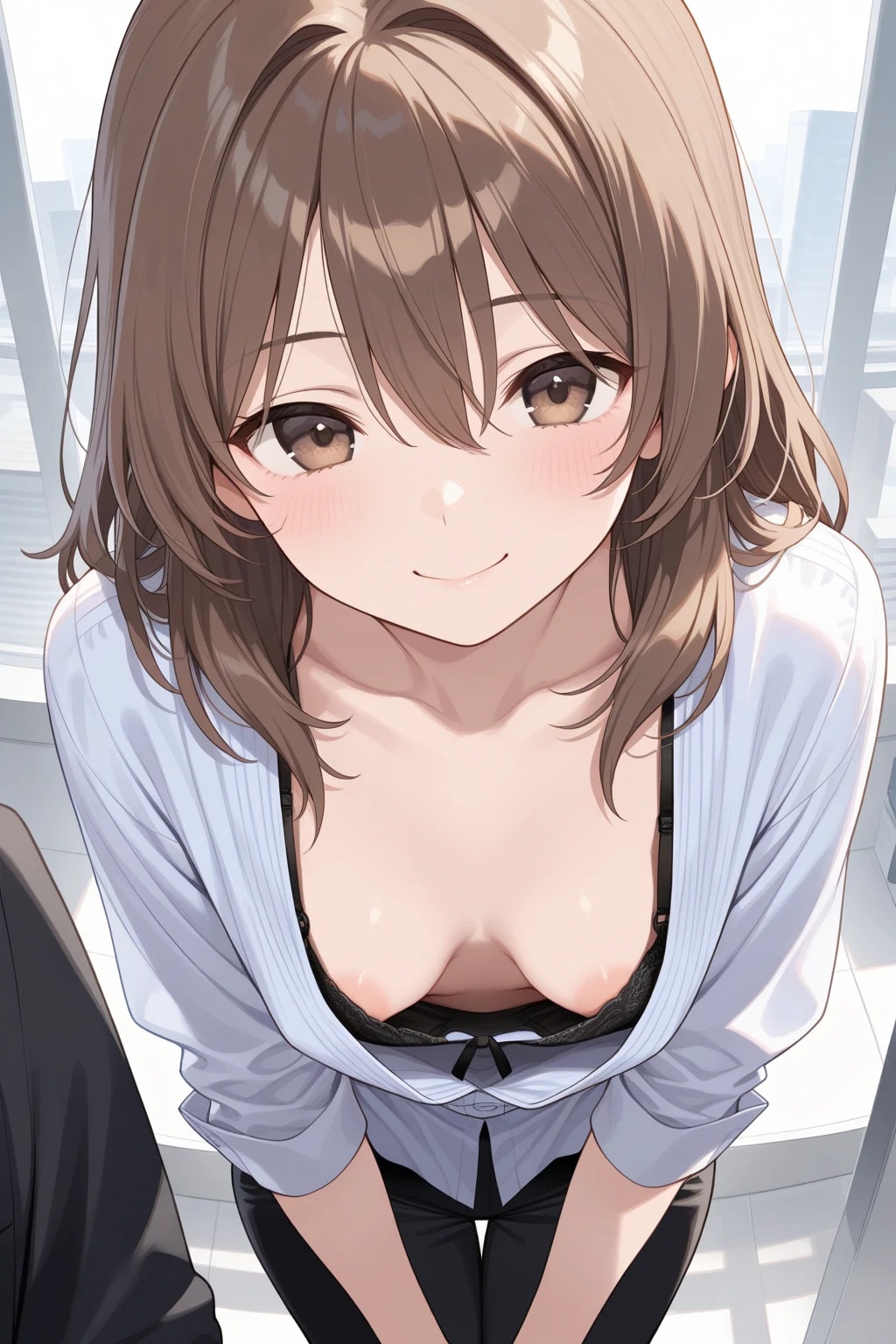 色素薄い系胸チラ