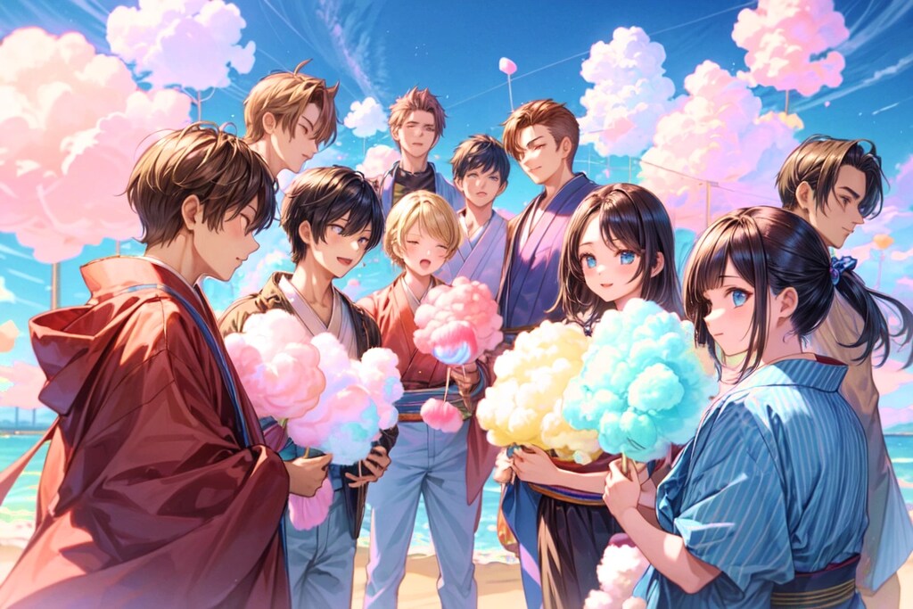 わたあめが、たくさんだ★(7枚)レトロモダン街シリーズ119