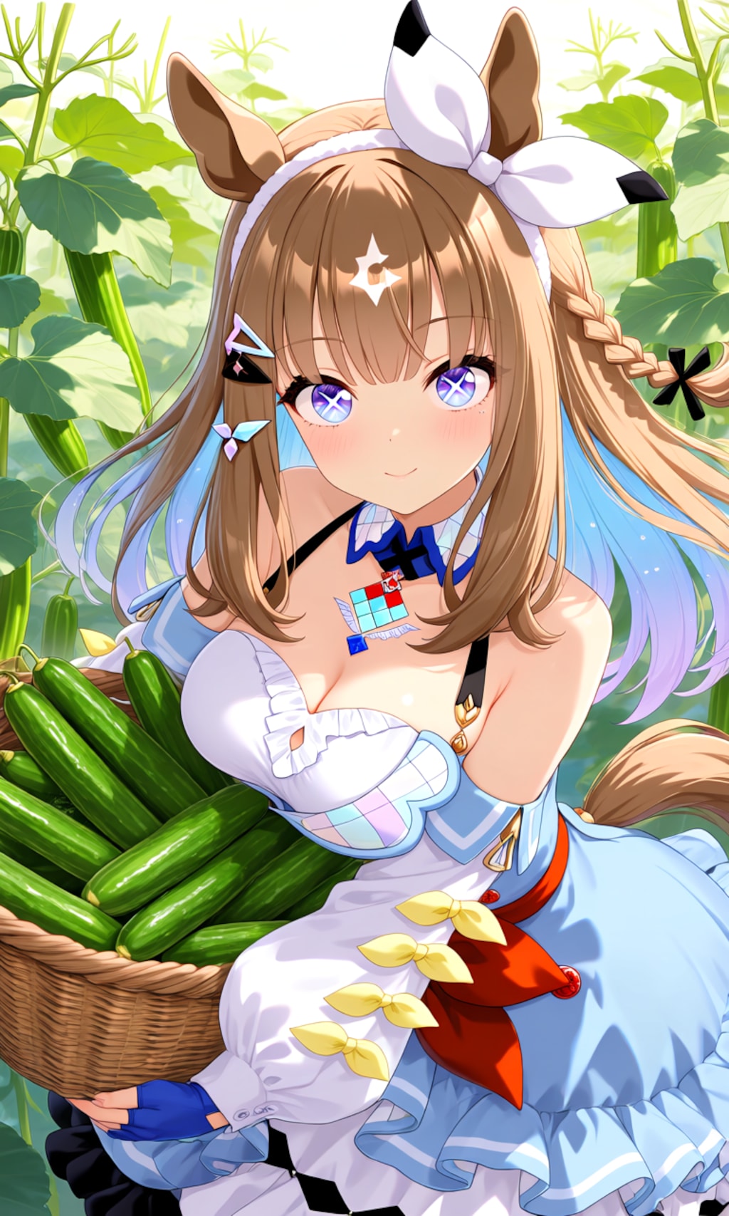 きゅうり畑のアーモンドアイ