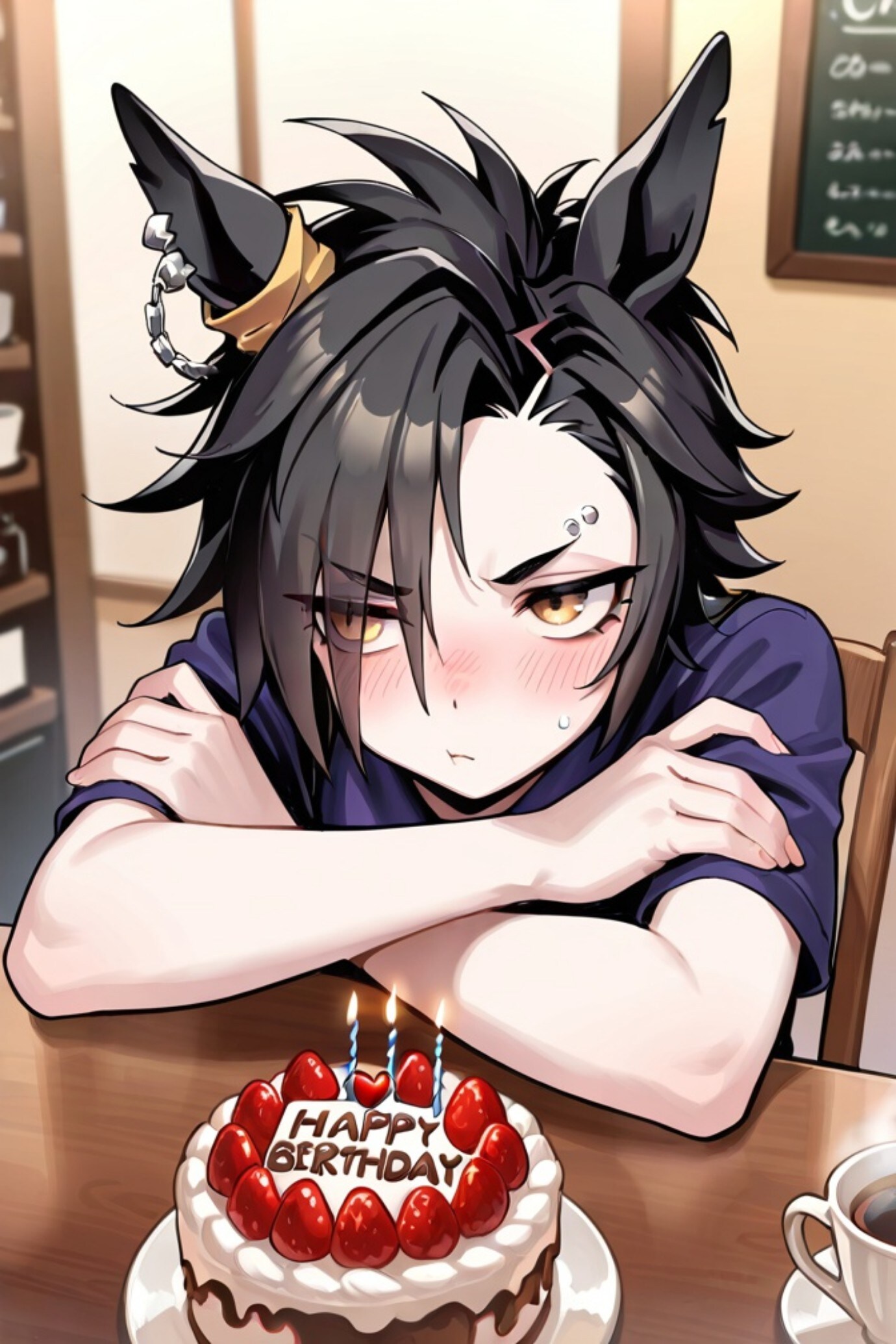 お誕生日のエアシャカール🎂 | の人気AIイラスト・グラビア