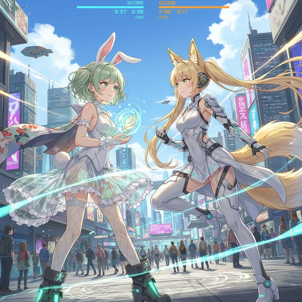 QILINちゃん VS DAISYちゃん