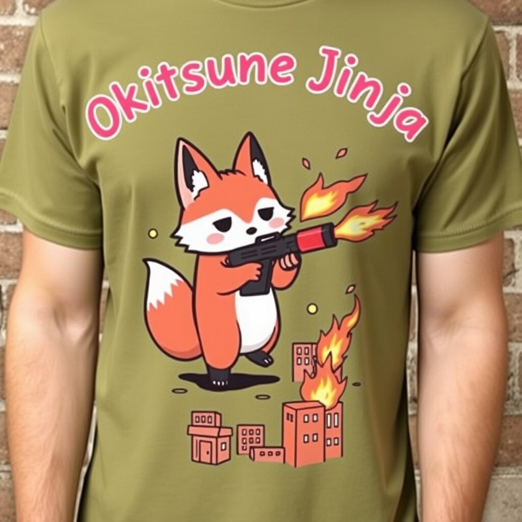 オキツネ神社ヒャッハーTシャツ