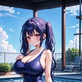 水泳授業に出る童顔低身長爆乳女子 2枚目