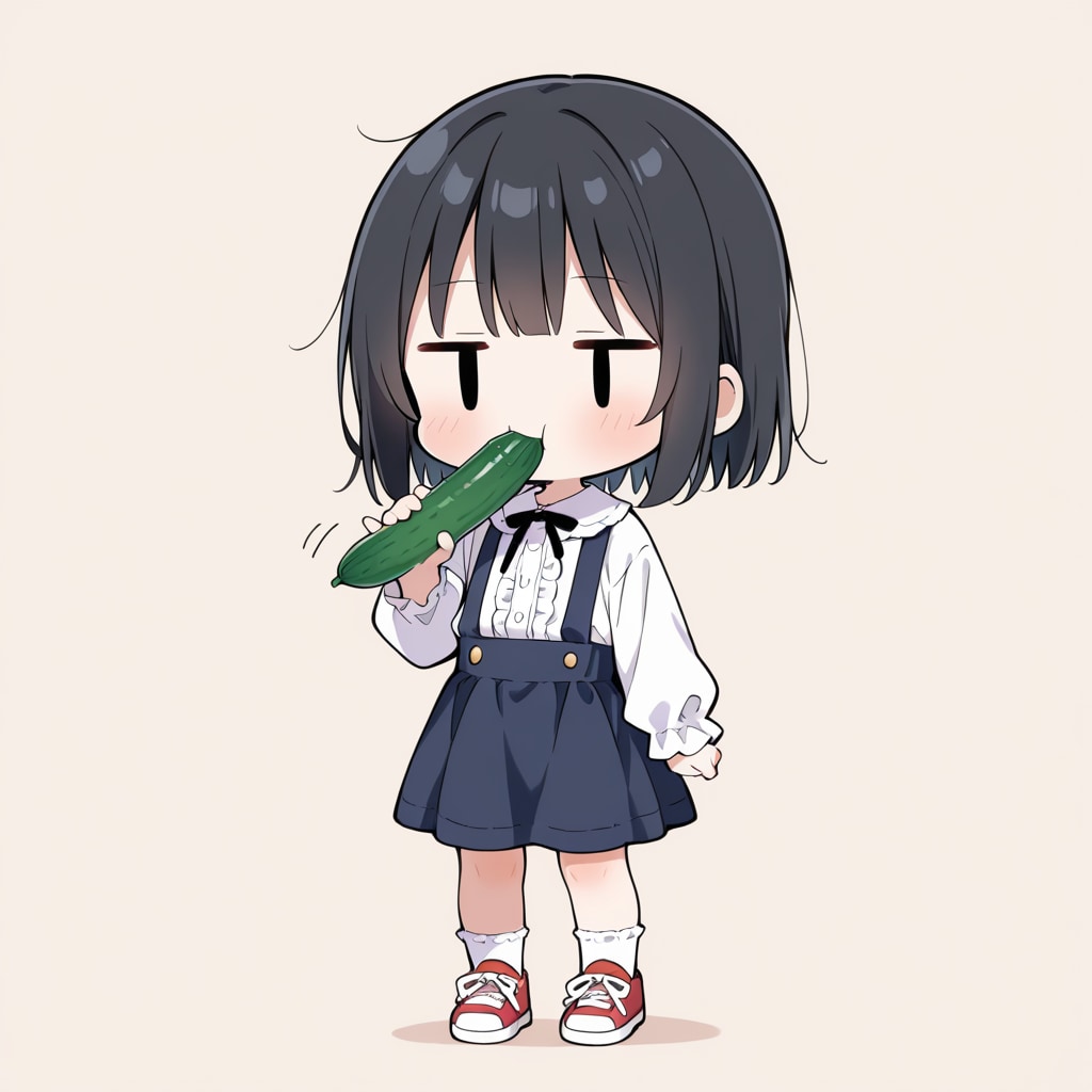 キュウリも食べる