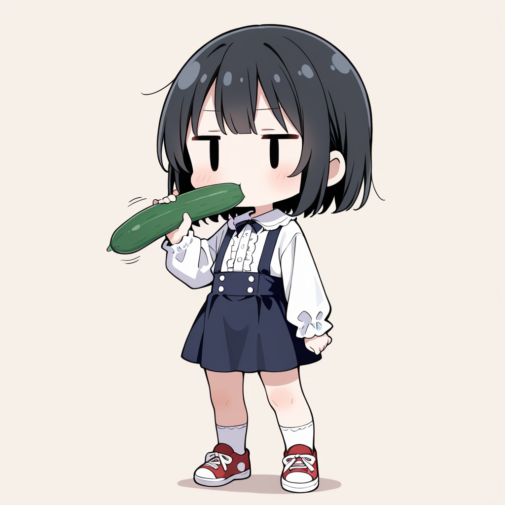 キュウリも食べる