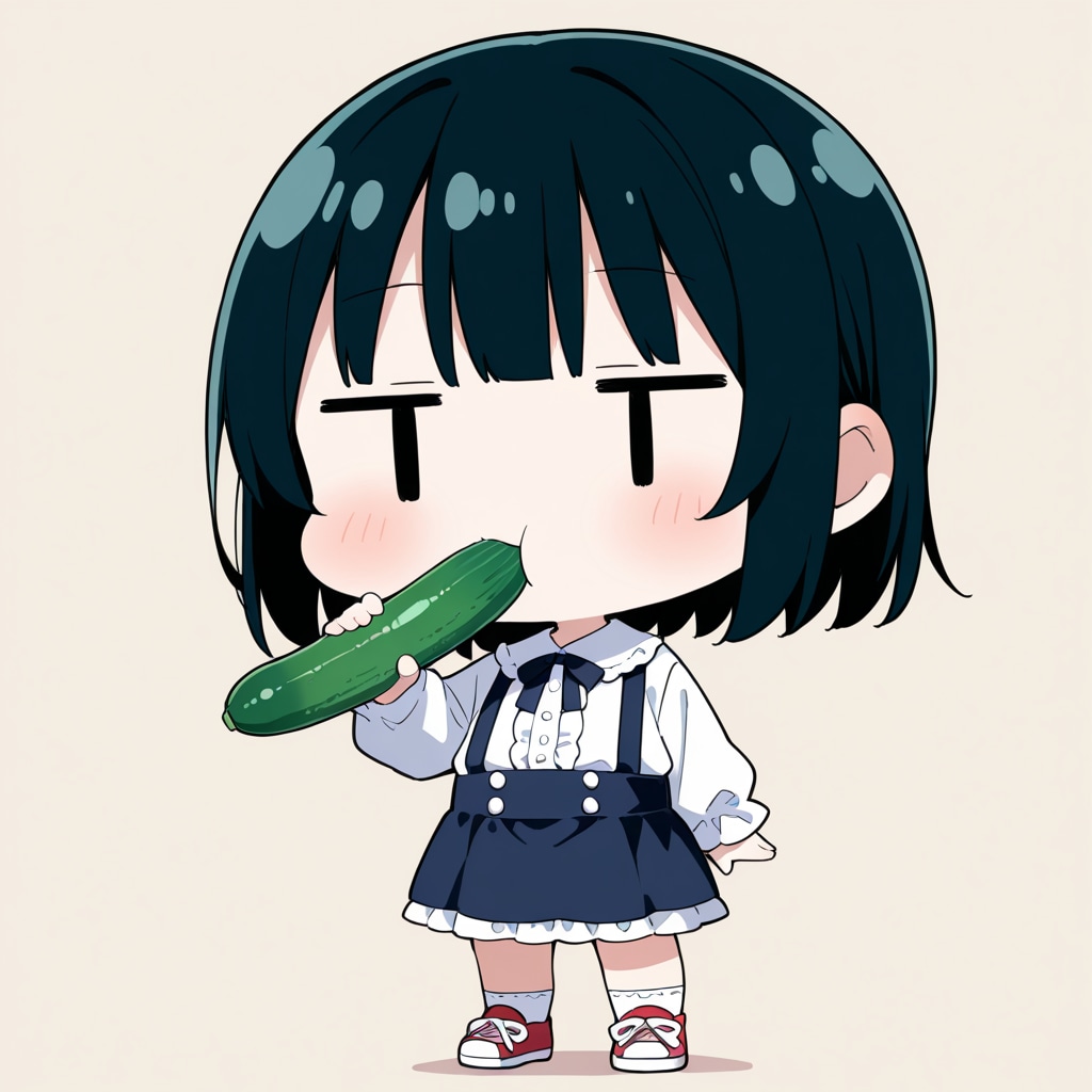 キュウリも食べる