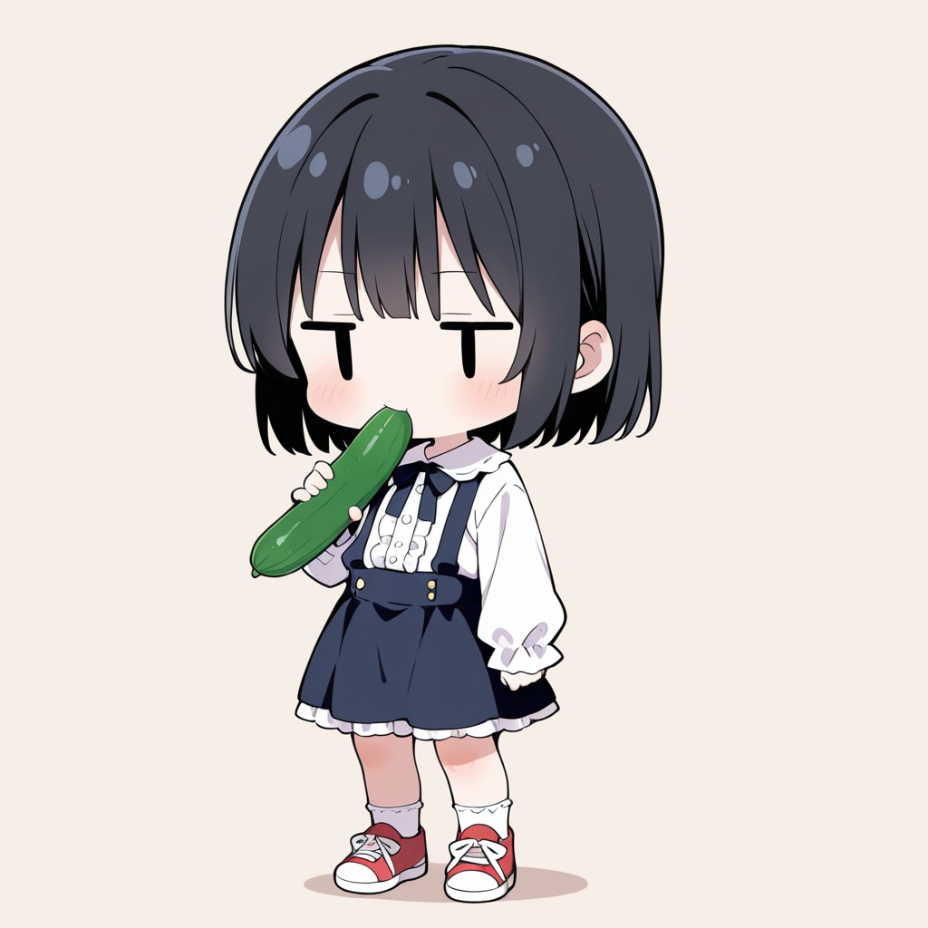 キュウリも食べる