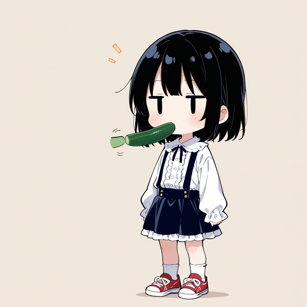 キュウリも食べる