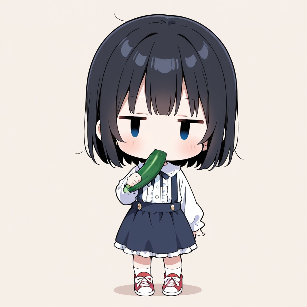 キュウリも食べる