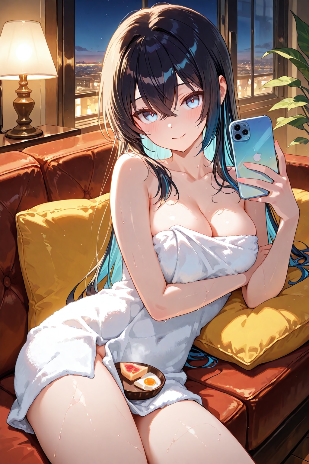 お風呂上がりにダラダラ