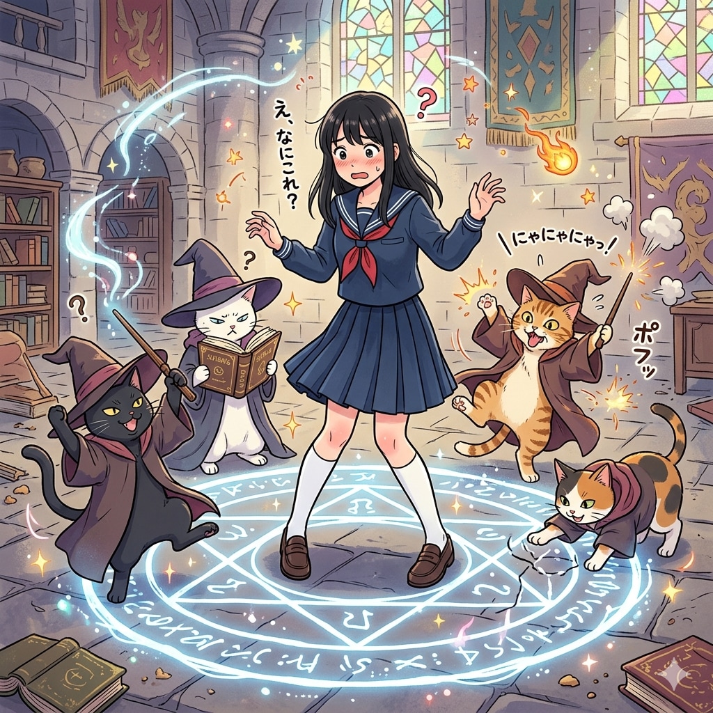 異世界召喚された黒髪ちゃん