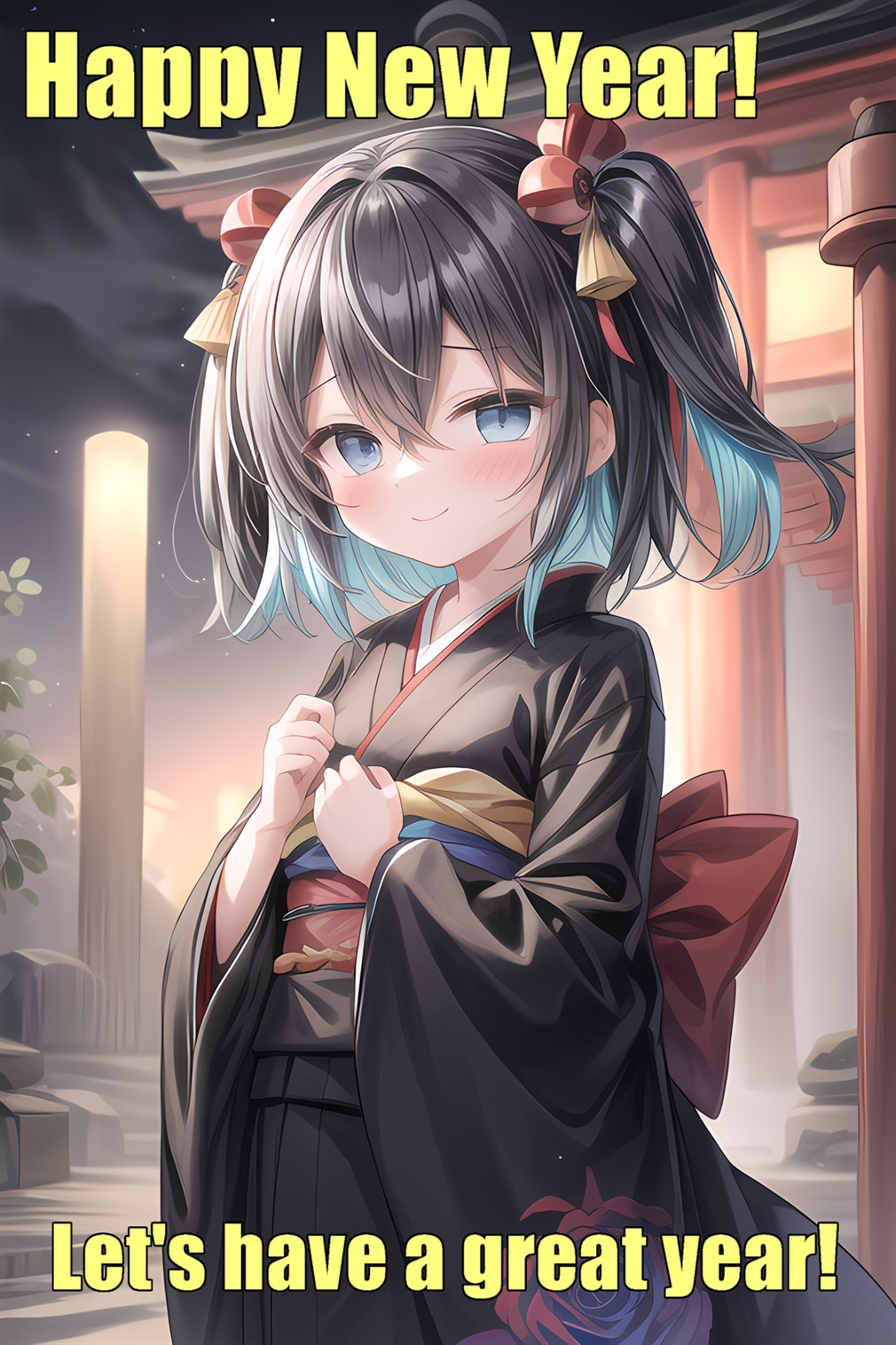 あけましておめでとうございます！ | の人気AIイラスト・グラビア