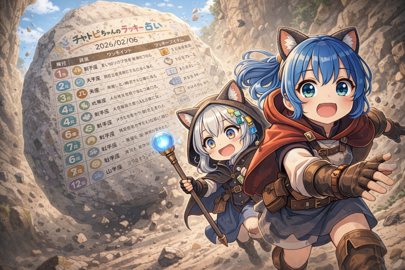 チャトピちゃん占い(02/06) | の人気AIイラスト・グラビア