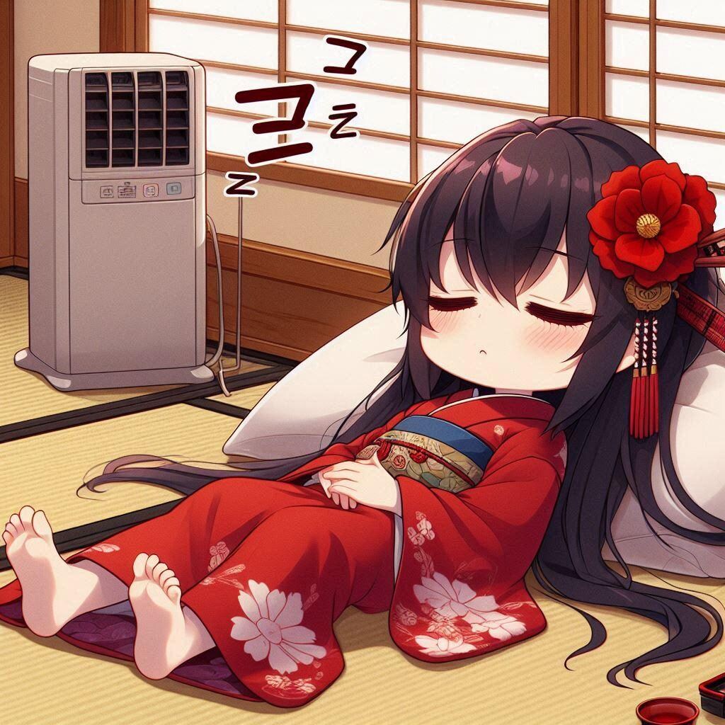 お昼寝ツバキさん