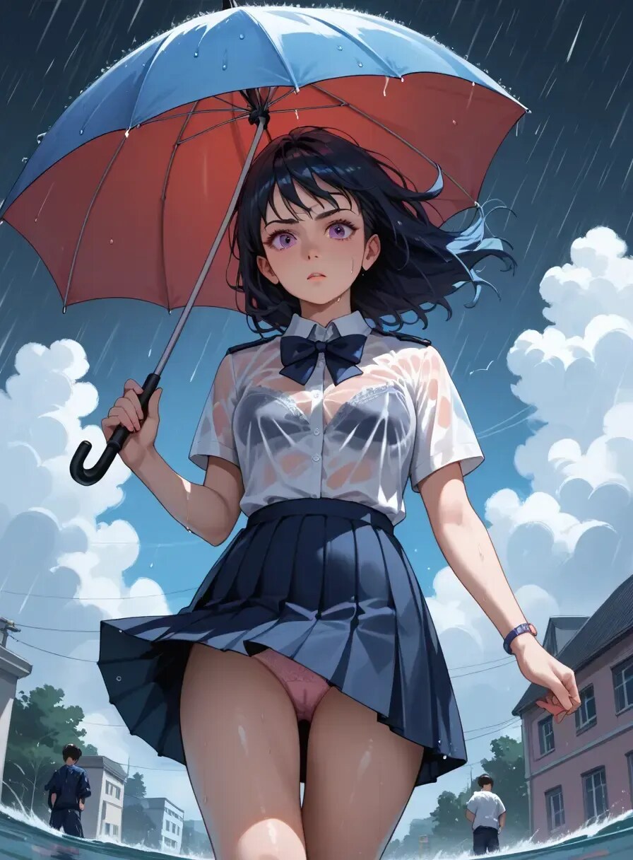 台風で大荒れ