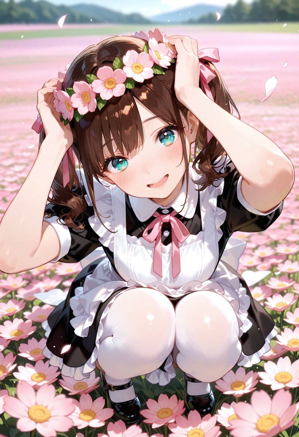 お屋敷デートのはるかちゃん。