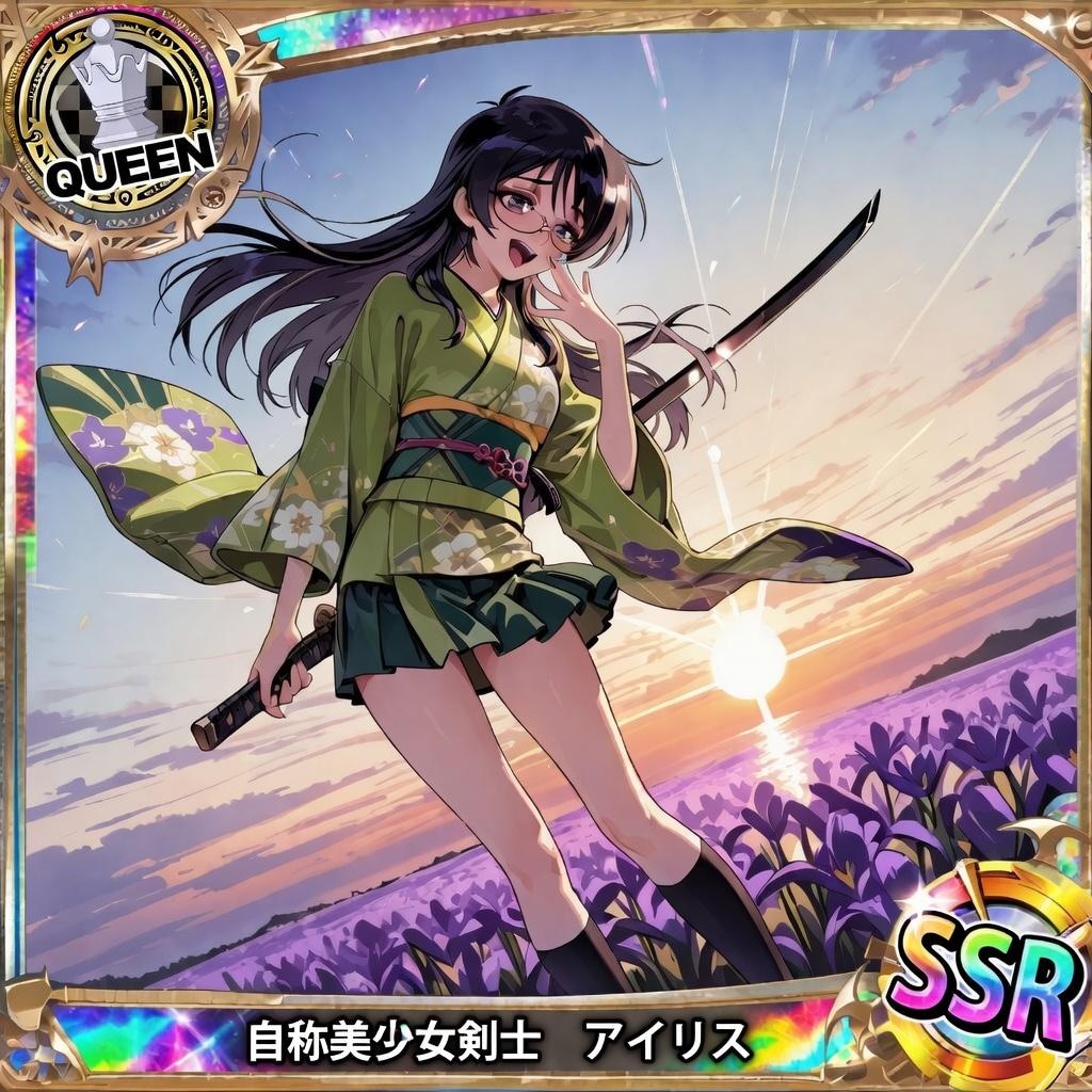 SSRレア　自称美少女剣士　アイリス