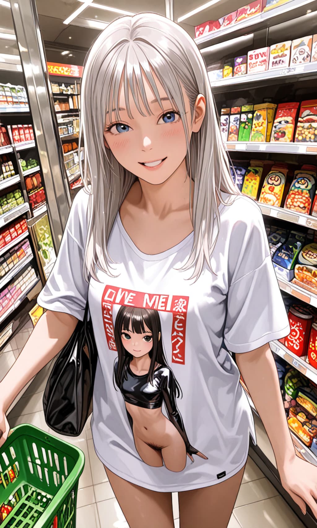 姉をTシャツ1枚で買い物に連れ出してみた！