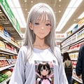 姉をTシャツ1枚で買い物に連れ出してみた！ 2枚目