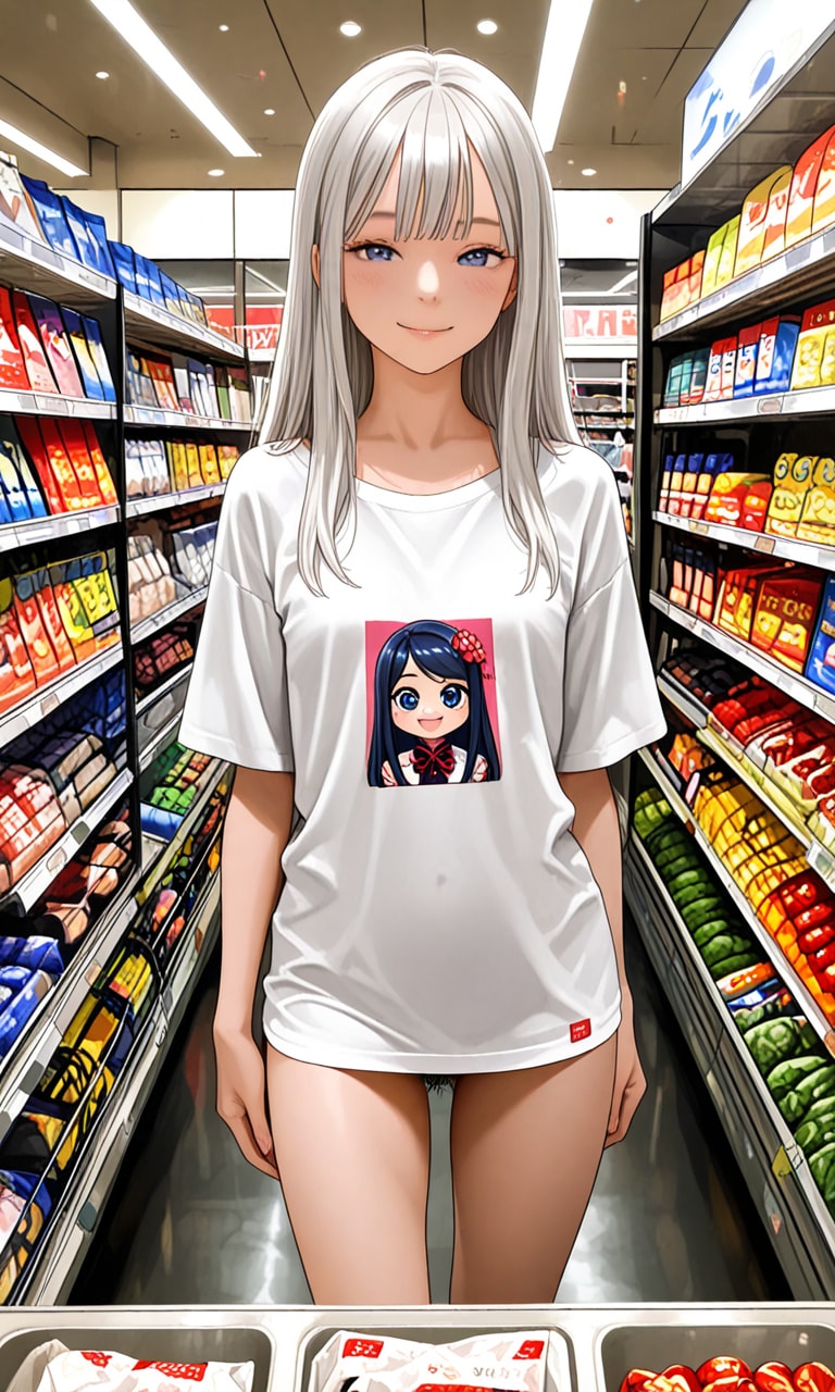 姉をTシャツ1枚で買い物に連れ出してみた！