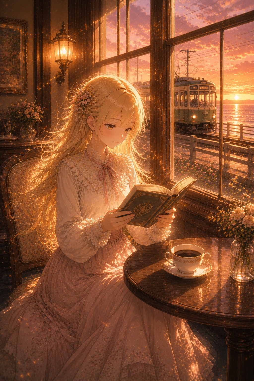 海辺のカフェ２ | の人気AIイラスト・グラビア