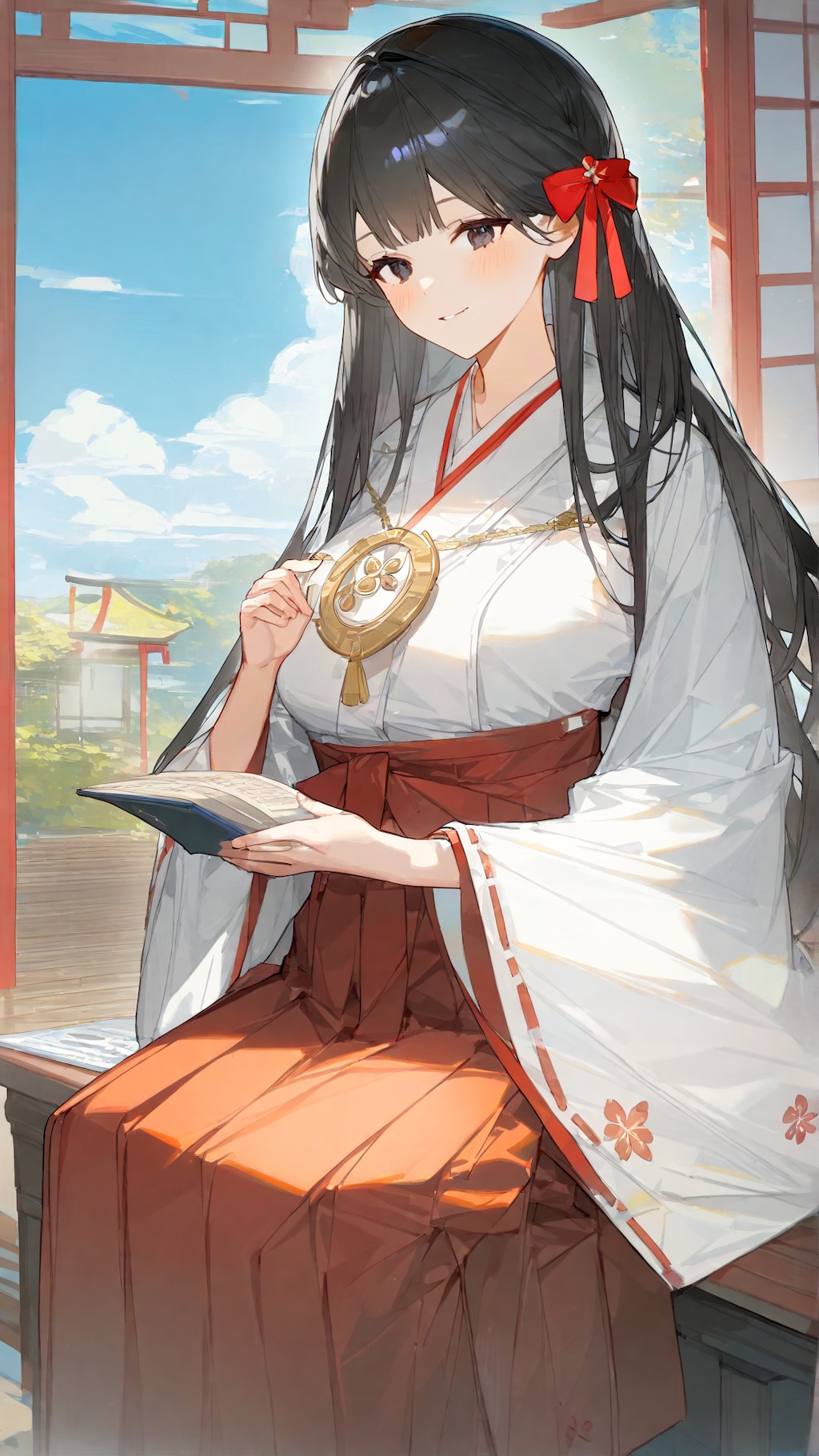 3月5日で巫女の日《Stable Diffusion XL版》