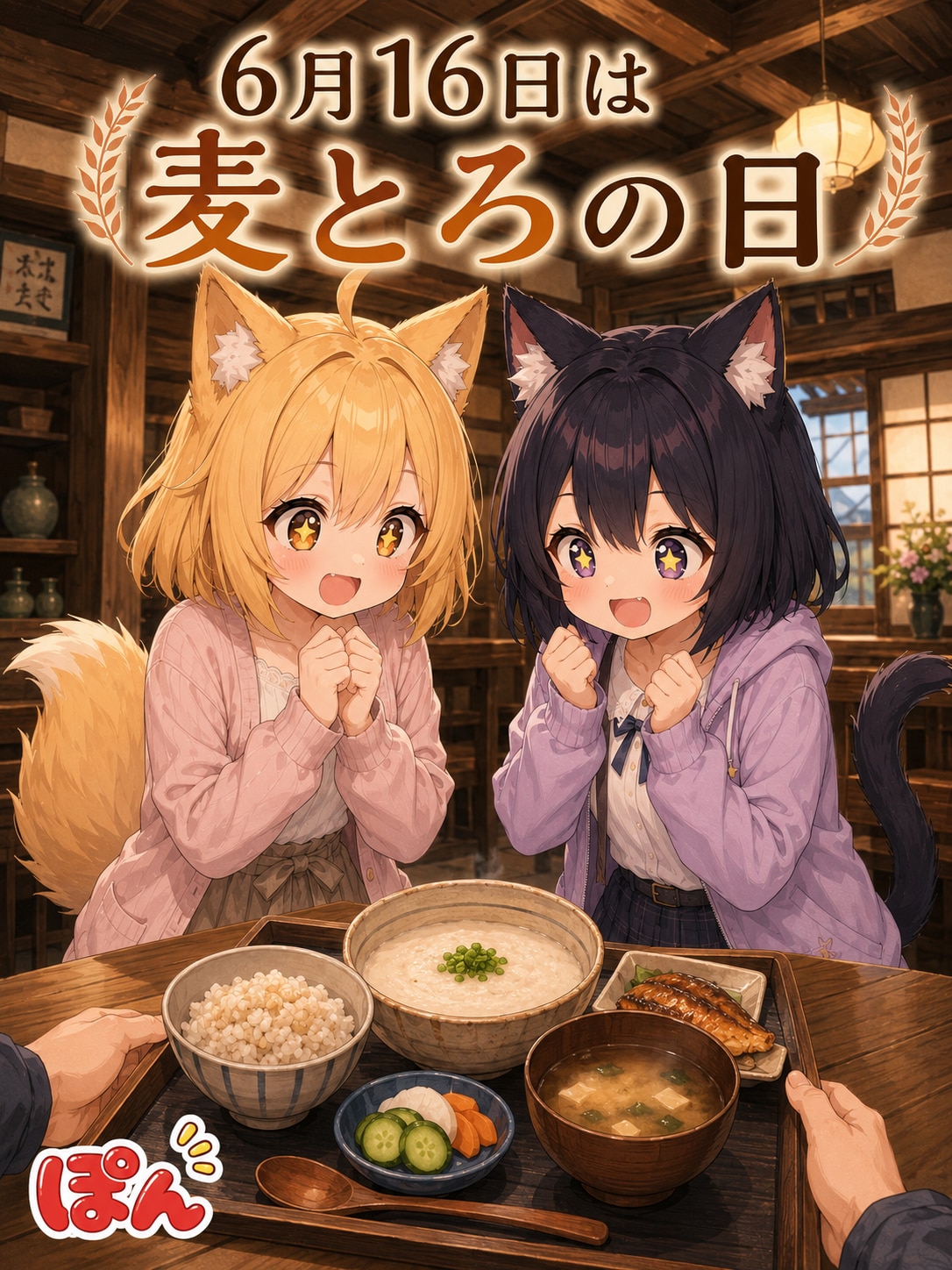 6月16日は麦とろの日