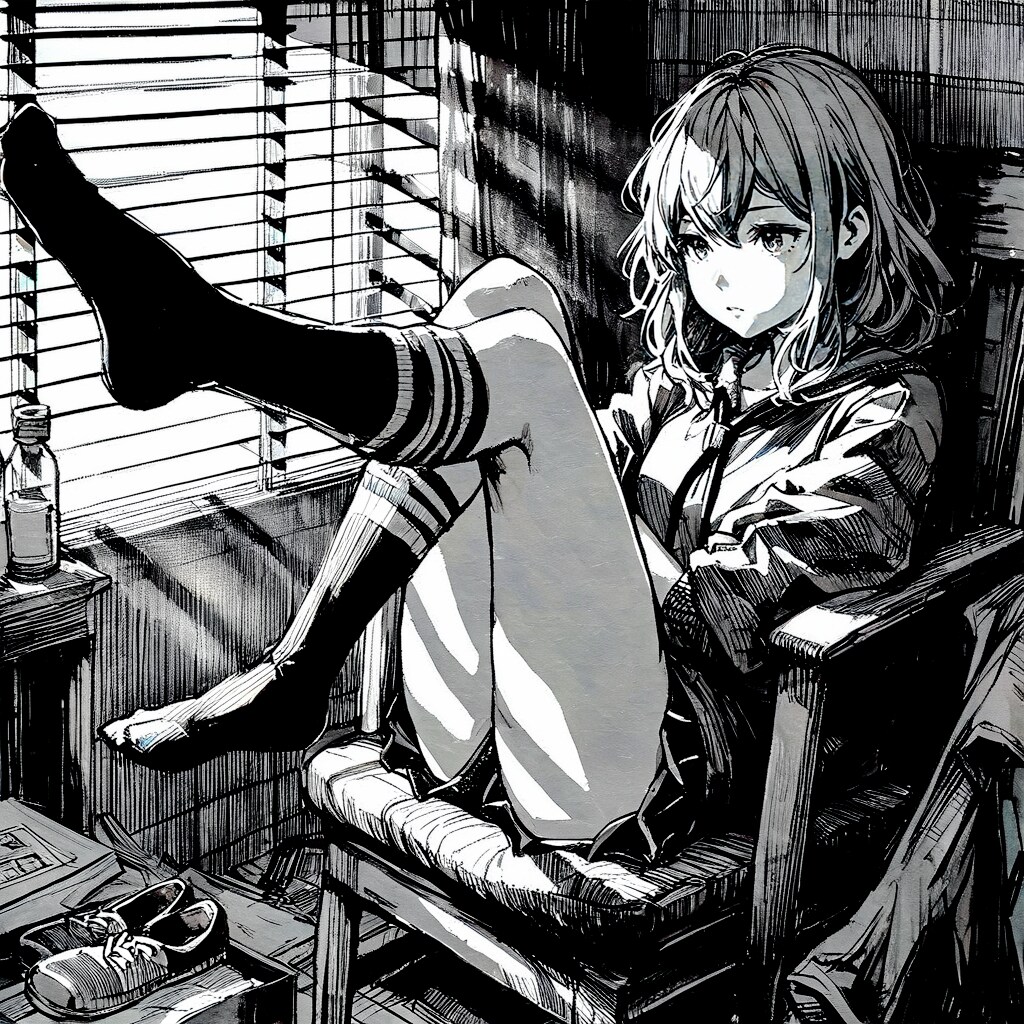 部屋と少女④ | の人気AIイラスト・グラビア