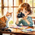 カメラを構える女の子 4枚目