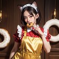 ネコ耳メイド ドーナッツをつまむ 11枚目